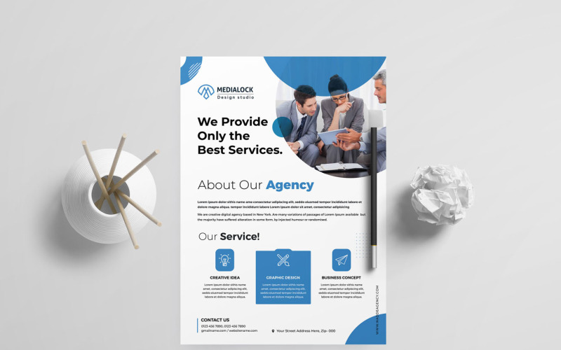 Modèle de flyer d'entreprise 03