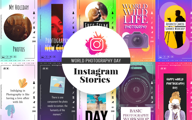 Storie di Instagram di fotografia del mondo creativo