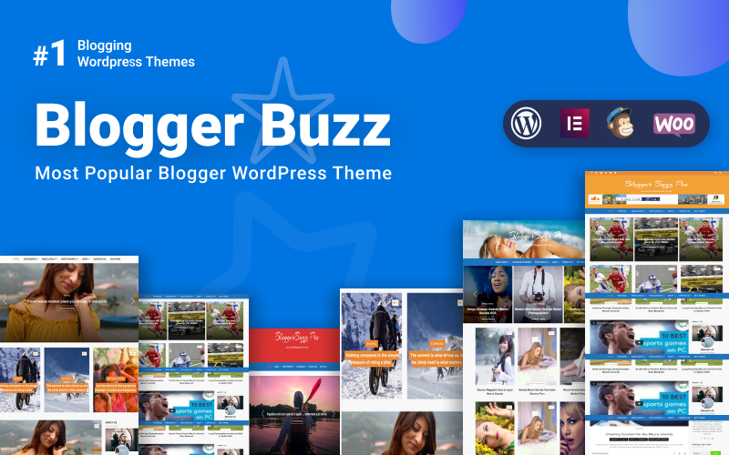 Blogger Buzz Free - Modelo de revista e WordPress