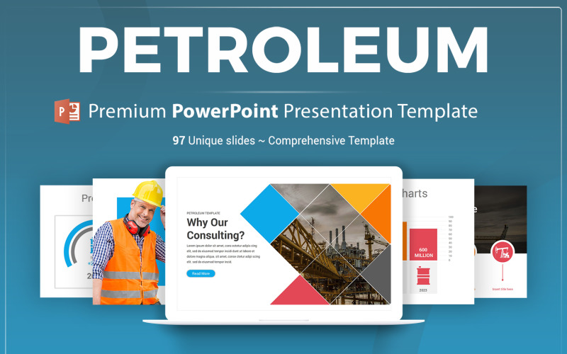 Petroleum PowerPoint-Präsentationsvorlage