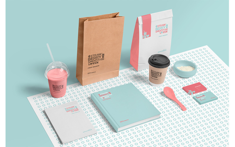 Transparent Plastic Ice Cream Cup Mockup