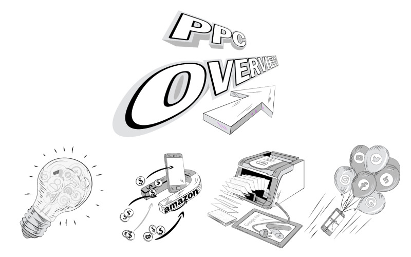 5 elemento de ilustración Pago por clic