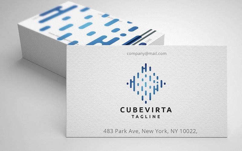 Professionelles virtuelles Cube-Logo