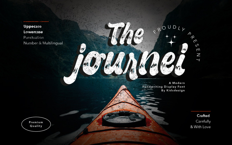 Шрифт Journei Hand Lettering