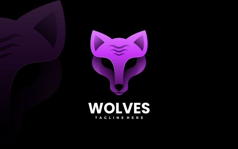 Vector Wolf Verloop Logo