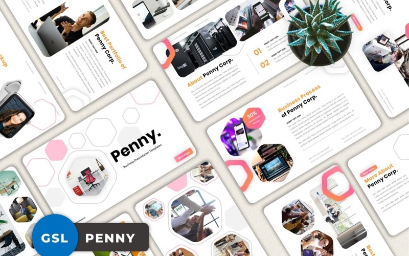 Penny - Diapositiva de Google de negocios creativos