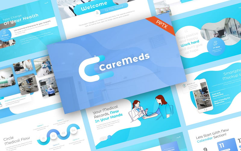 CareMeds Медицинские Шаблоны презентаций PowerPoint