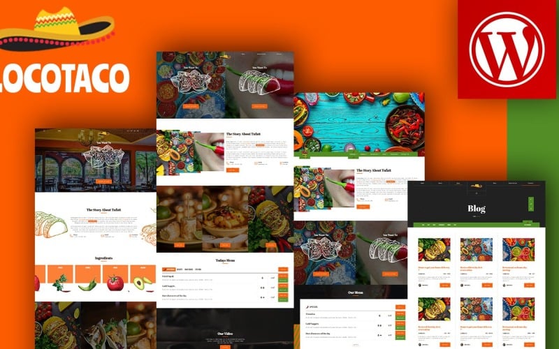 Tema de WordPress para restaurante Locotaco Mexican Deliver