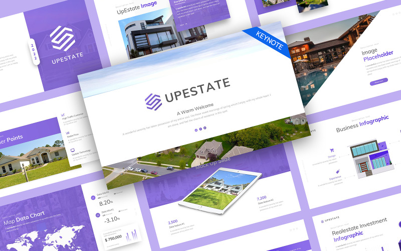 UpEstate Real Estate Keynote-sjabloon