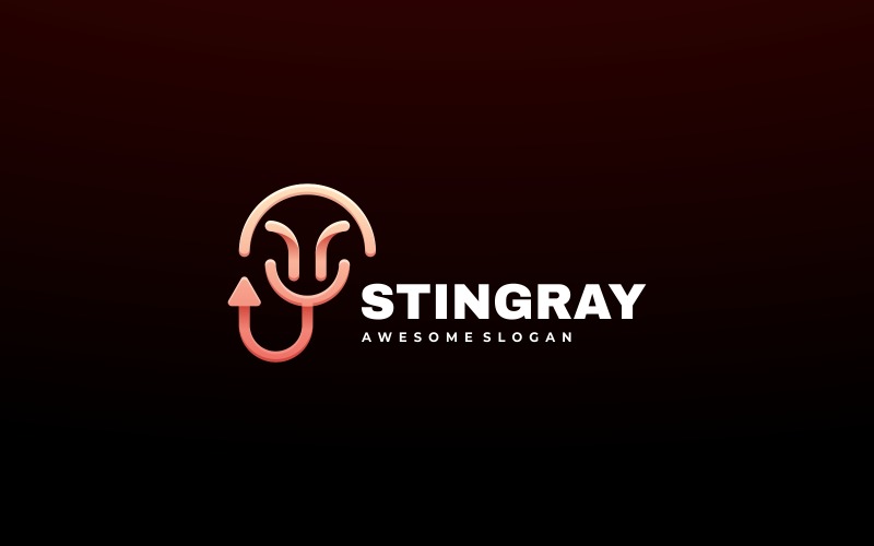 Stingray Line Gradient Logotyp