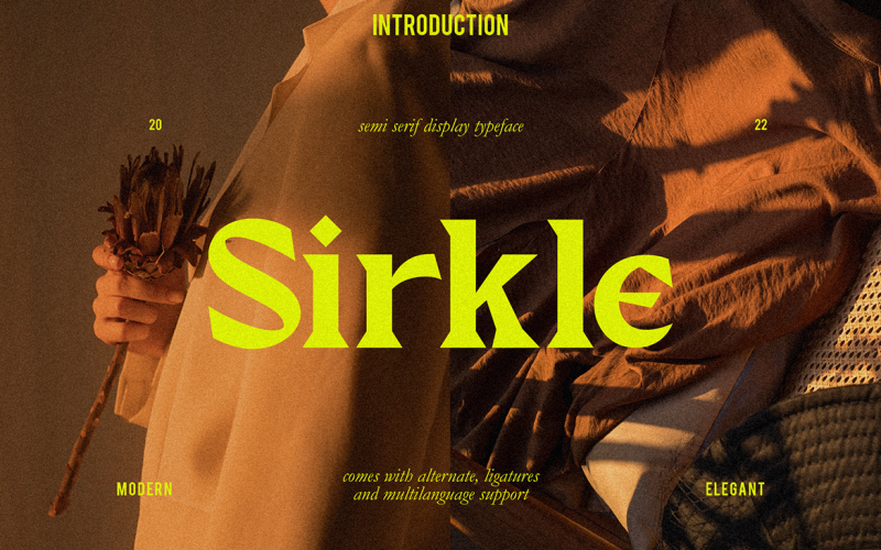 Sirkle - Exibição Semi Serifa