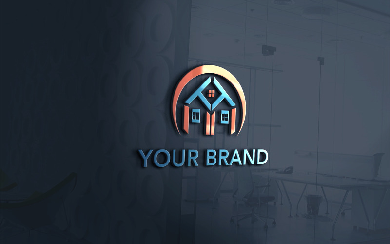 T a T s budovou Business Logo Vector 4 verze