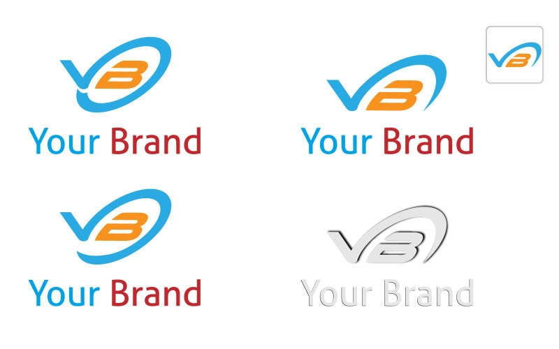 Vb logo monogram Royalty Free Vector Image - VectorStock