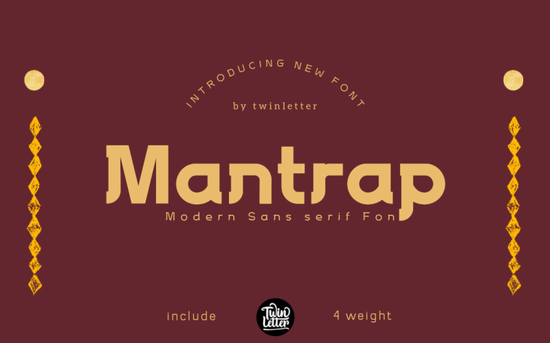 Mantrap Temel Bir Sans Serif Yazı Tipi Templatemonster