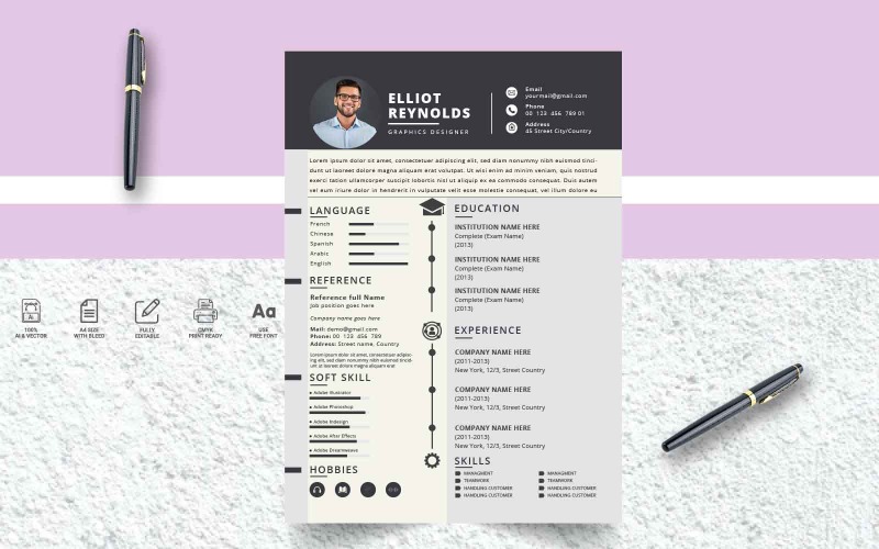 Elliot Reynolds CV-malldesign