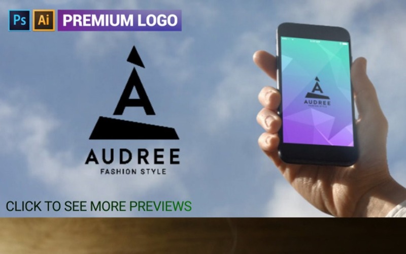 Szablon Logo Audree Premium A Letter