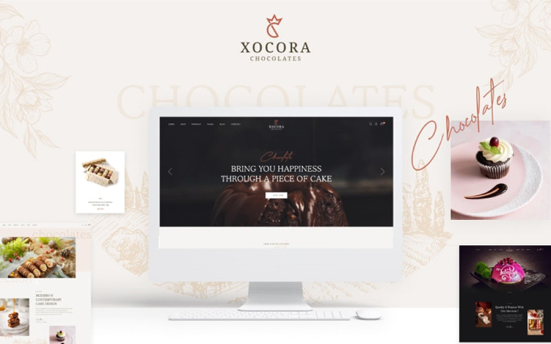 TM Xocora - Süßes Schokoladengeschäft Prestashop Theme