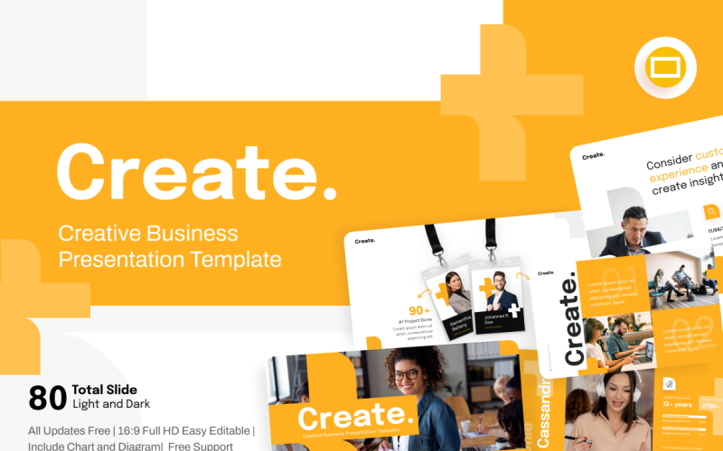 Create Modern Business Google Slides Template
