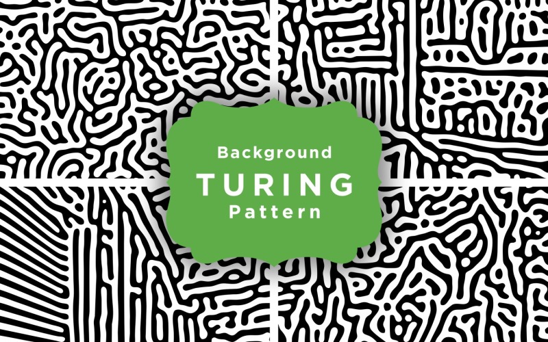 100 Motif de fond de Turing Vol 10