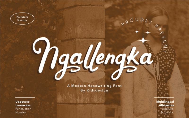Ngallengka - Lettertypescript en handgeschreven