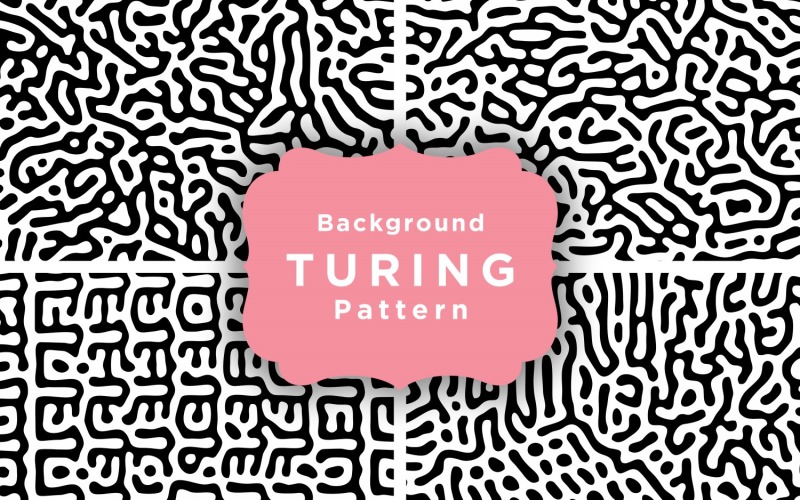 100 Turing Patroon Achtergrond Vol 4