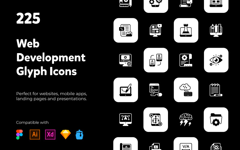Conception et développement d'applications Icônes solides