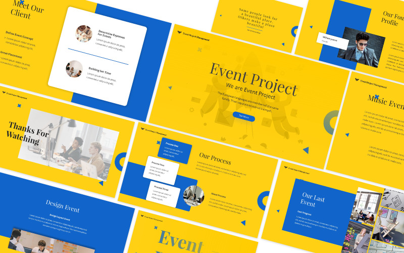 Eseményprojekt Google Slides sablon