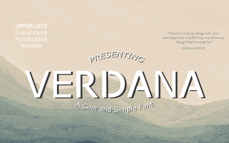 Verdana-Custom Font (otevřený typ)