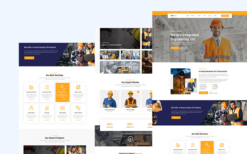 Entrepot – gyári ipari HTML5 sablon