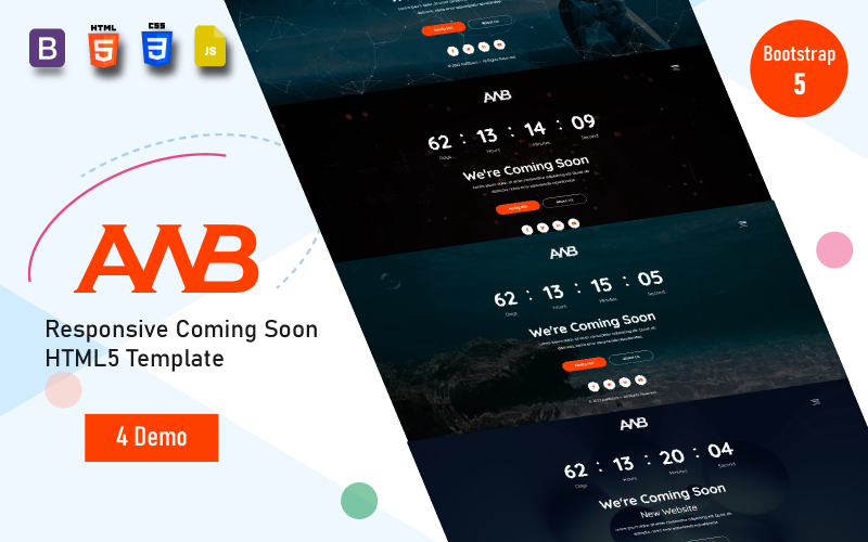 AWBSOON Coming Soon HTML5 Template TemplateMonster
