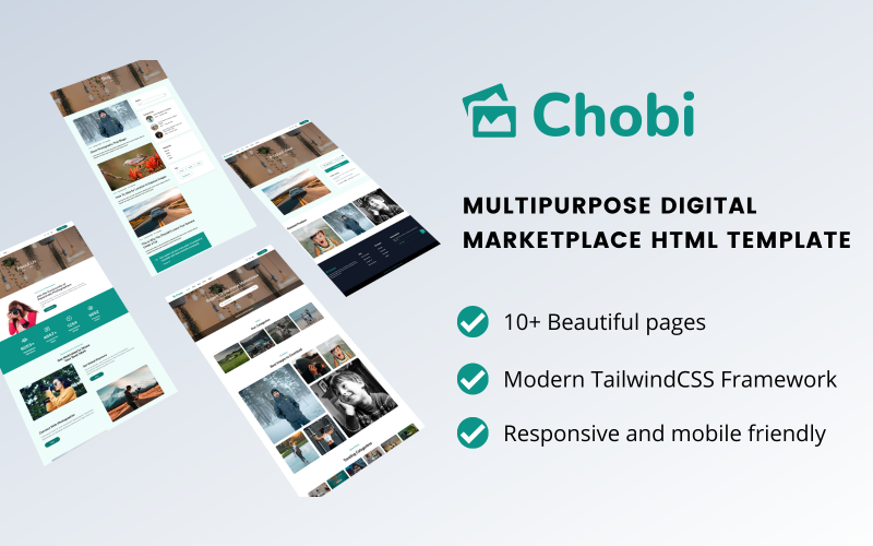 Chobi - Mehrzweck-HTML-Vorlage für einen digitalen Marktplatz