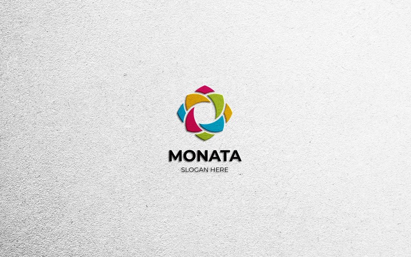 Abstrakt geometrisk Monata-logotyp
