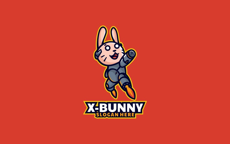 Bunny Cartoon Logotyp Mall