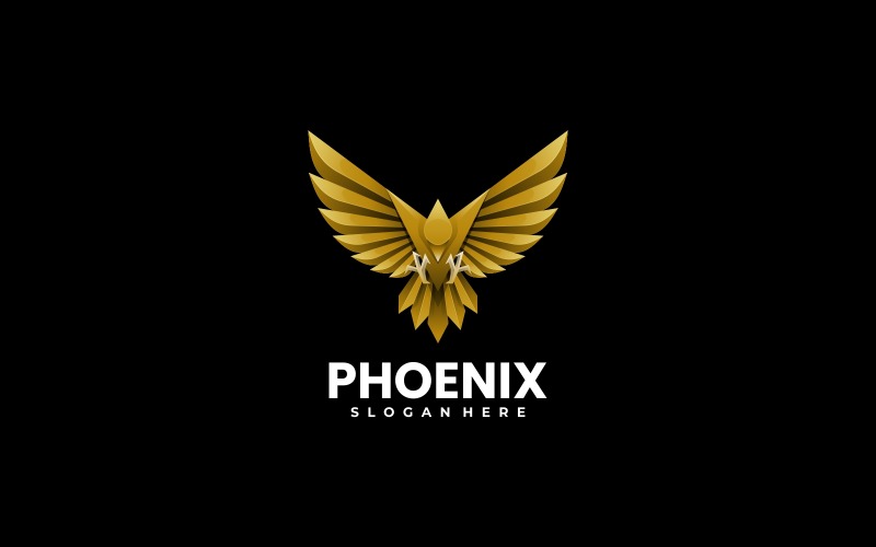 Phoenix luxusní logo šablona