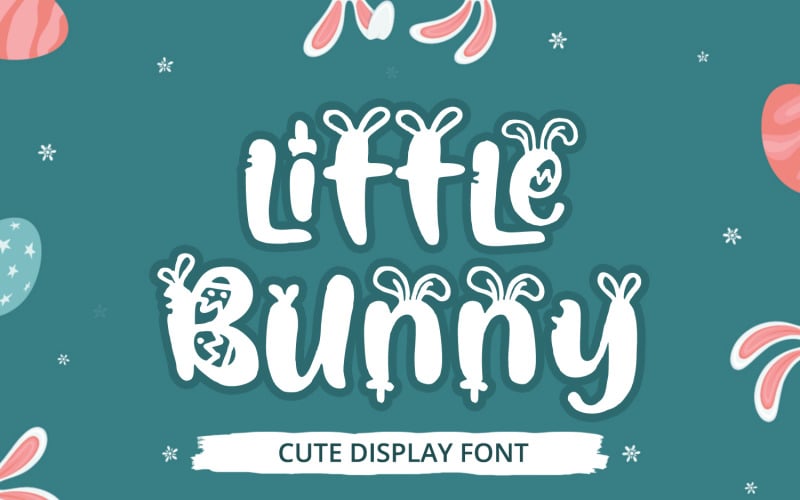 Little Bunny - Leuk displaylettertype