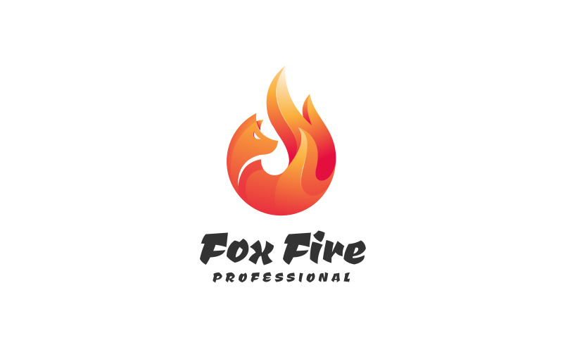 Fox Fire - Creative Fox Fire Logo Template - TemplateMonster