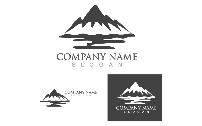 Landschap Berg Logo Vector V6
