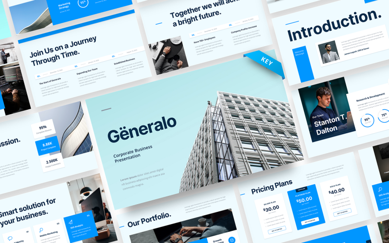 Generalo – Vállalati üzleti vitaindító sablon