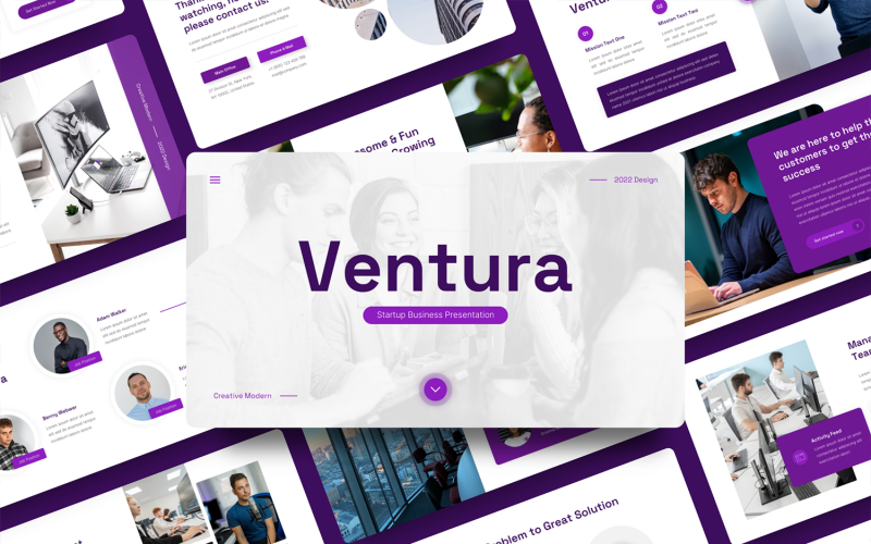 Ventura - Modello di PowerPoint per l'avvio di attività