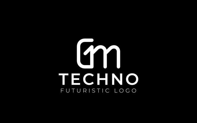 GM Monogram Typography Logo