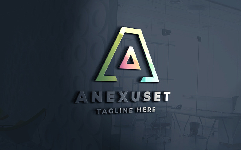 Profesionální Anexuset Letter A Logo