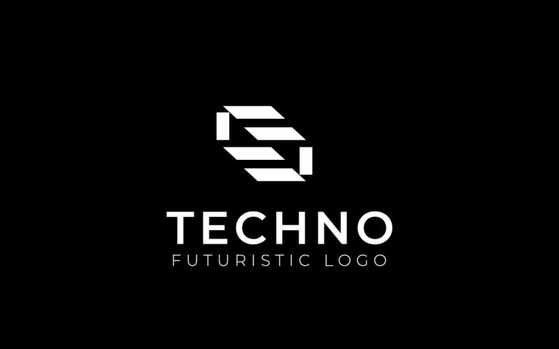 Logotipo abstrato em negrito dinâmico S