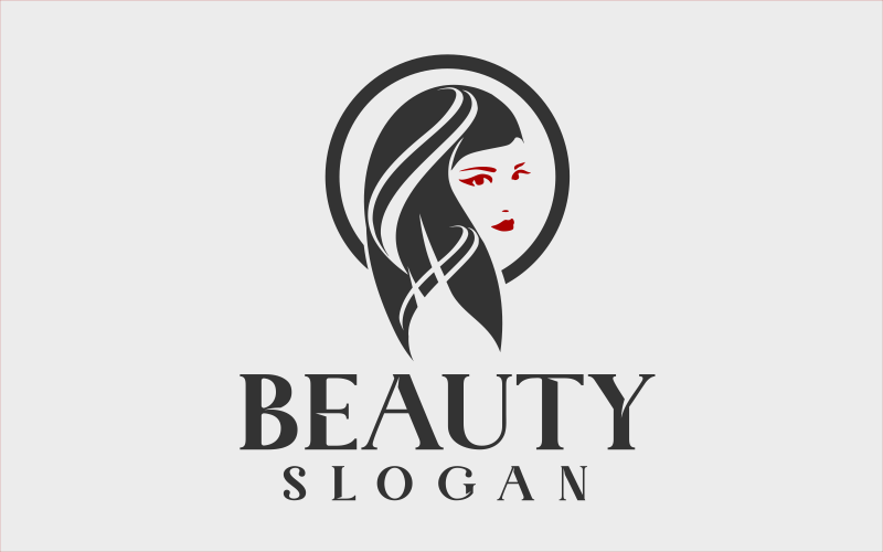 Beauty Girl Face Logo Design #231679 - TemplateMonster