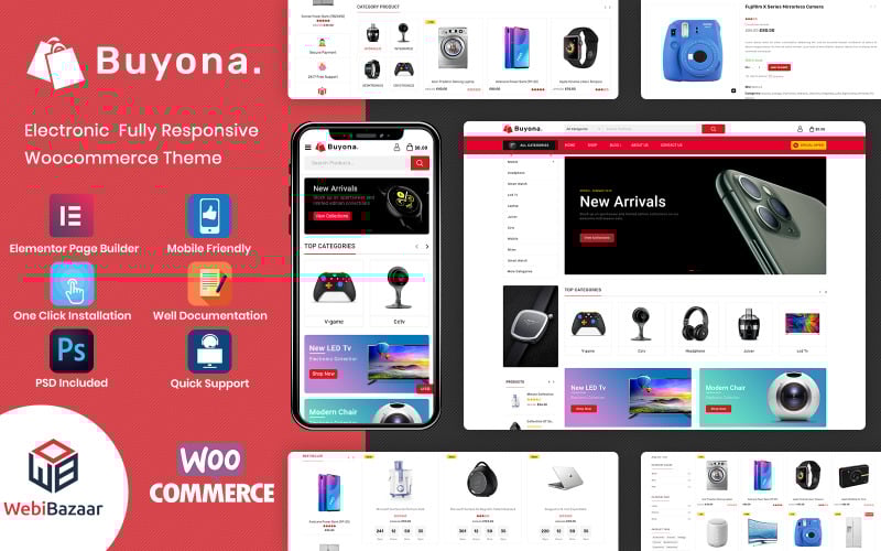 Buyona - Elektronisches Mehrzweck-WooCommerce-Thema