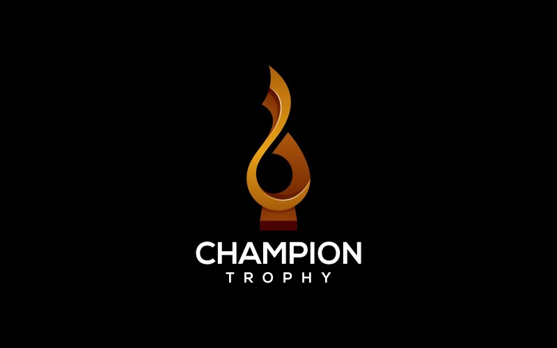Champion Trophy Gradient Logo