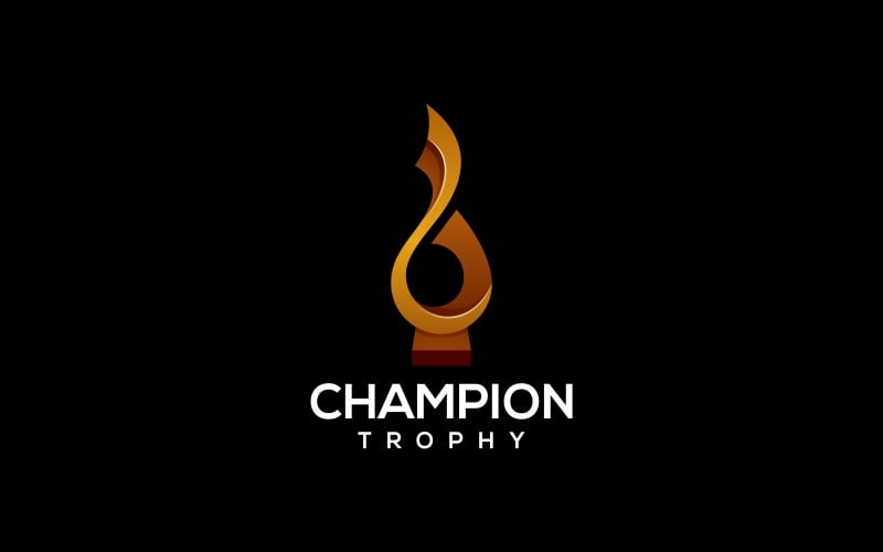 Logo dégradé du trophée Champion