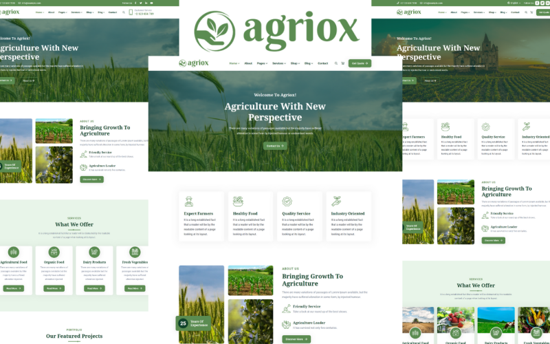 Agriox - Modèle HTML5 de ferme agricole