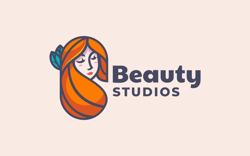 Einfache Logo-Vorlage für Schönheit