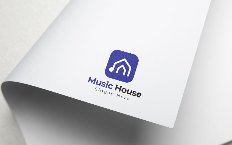 Music House Logo Design Template