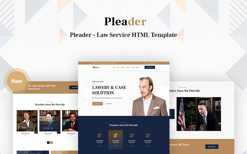 Pleader – Law Service webbplatsmall